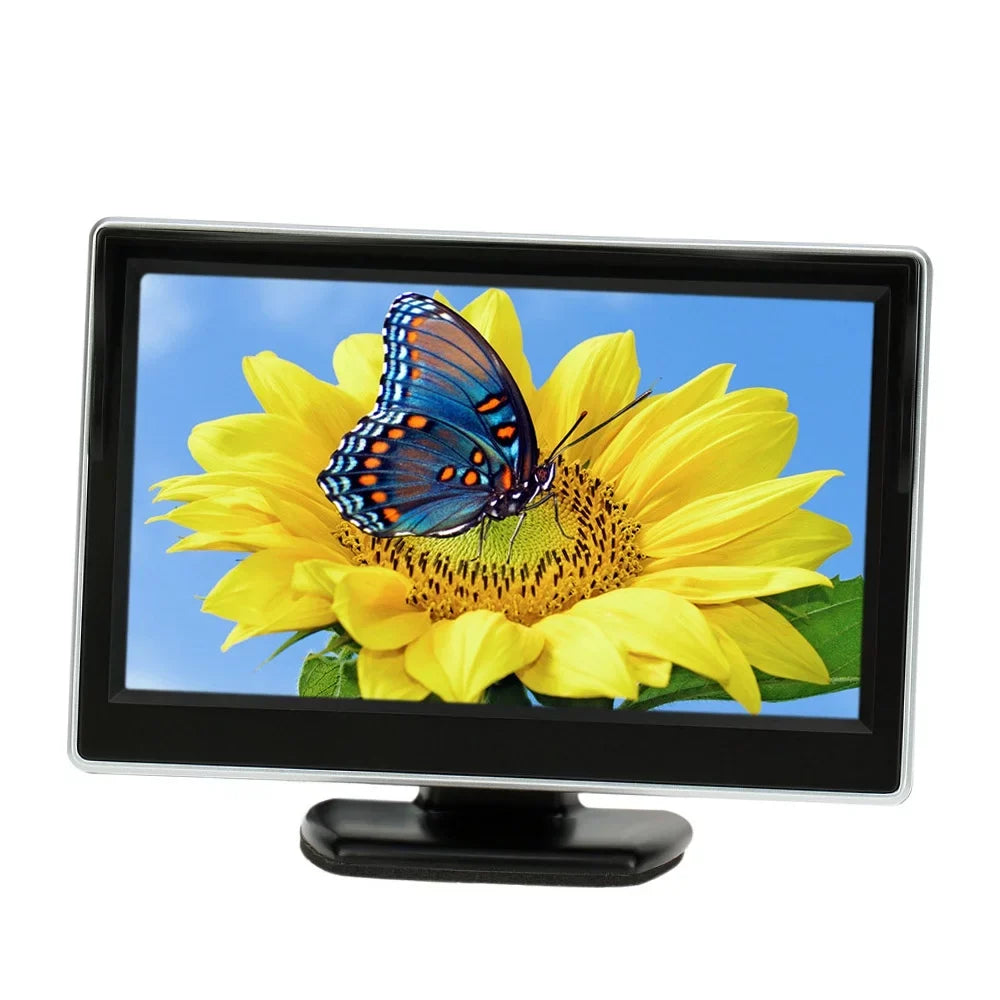 Monitor Yabuy 5 Inch   Display Monitor Car Rear View Backup Reverse System + Parking Camera