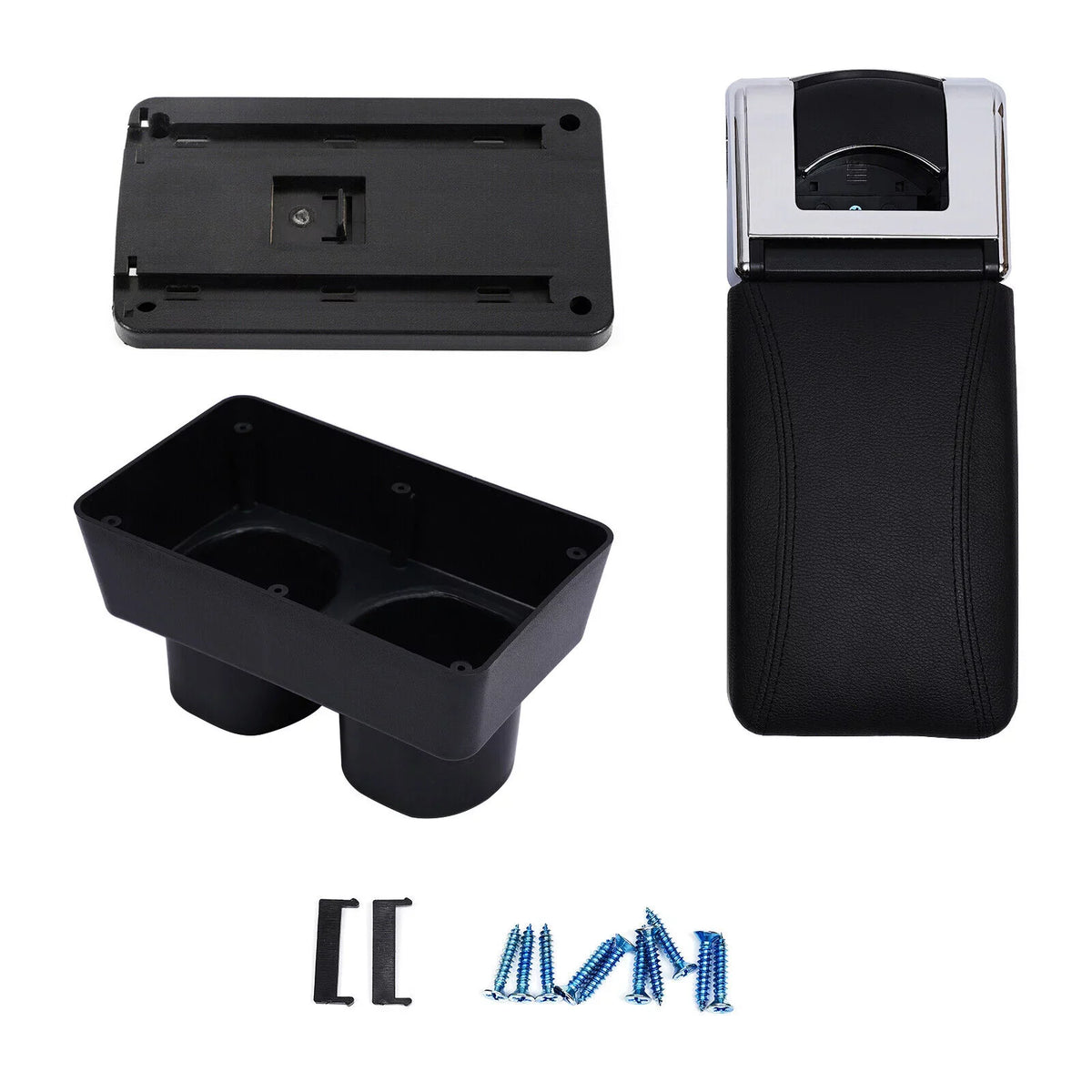 For Nissan Versa 07-2011 2012 Hatch Center Console Container Armrest Storage Box Black