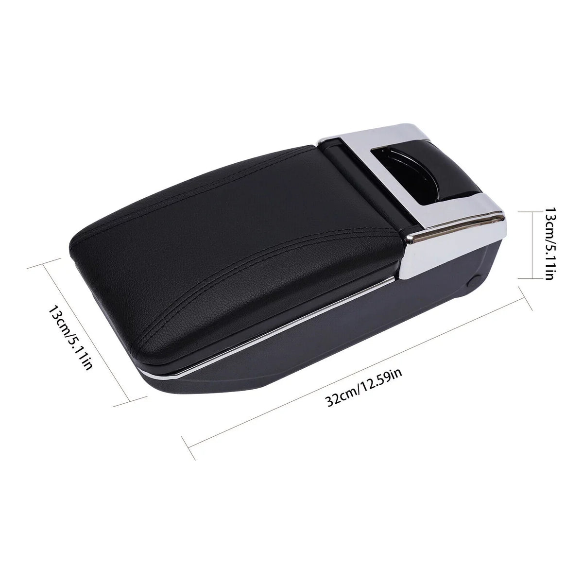 For Nissan Versa 07-2011 2012 Hatch Center Console Container Armrest Storage Box Black