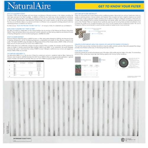 10x20x1 NaturalAire Healthy Ultra  13 Filters 95003.011020 (12 pack)