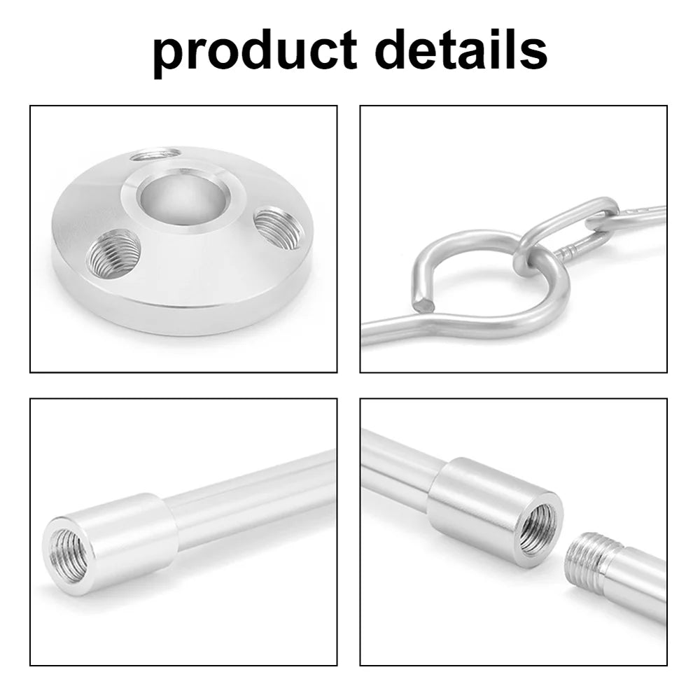 Arealer Detachable Campfire Tripod Bonfire Rack Portable Aluminum Alloy Hung Pot Stand Folding Bracket for Camping Picnic