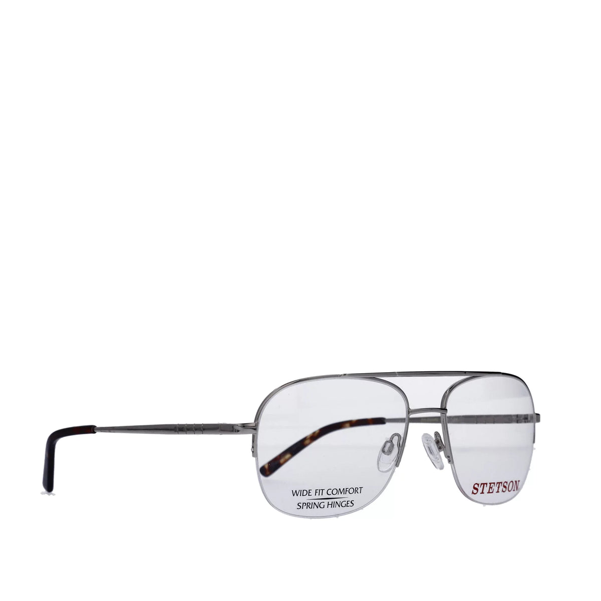 Stetson Men's Square Eyeglasses,  XL31, Gold, 59-18-150, with Case