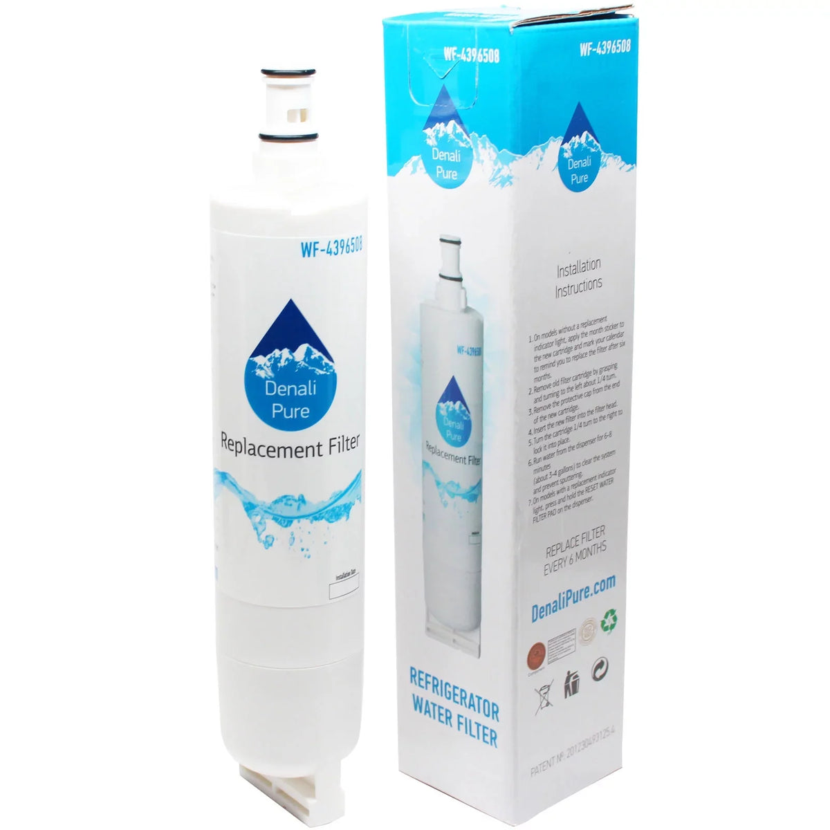 3-Pack Compatible Maytag MSD2258KEU Refrigerator Water Filter - Compatible Maytag 8212652 Fridge Water Filter Cartridge