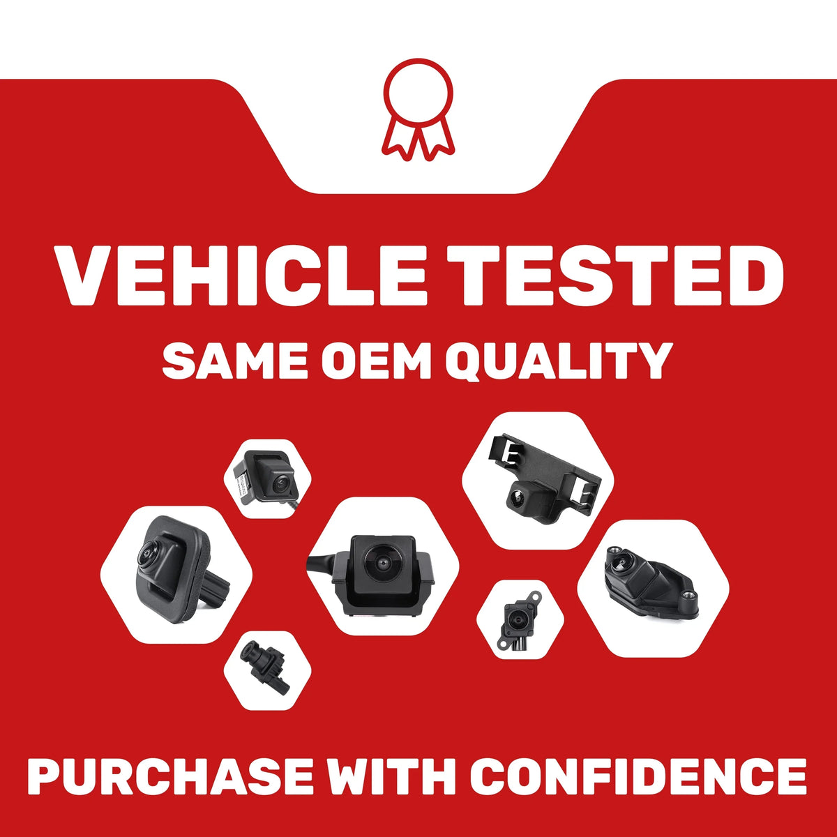 Master Tailgaters Backup Tailgate Camera for Dodge Ram 2016-2017  Replacement Part # 68274731AA, 68274731AB, 68274731AC, 68274731AD, 68274731AE