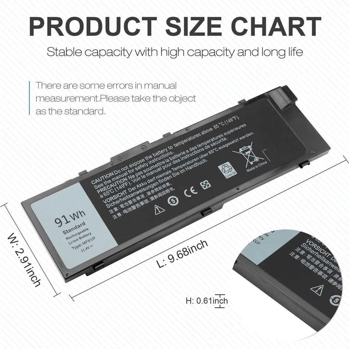 Battery For Dell Precision 7520 7720 7510 7710 17-7710 T05W1 M28DH 0FNY7