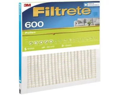 3M Filtrete 15 in. W X 20 in. H X 1 in. D Fiberglass 7  Pleated Air Filter (Pack of 6)