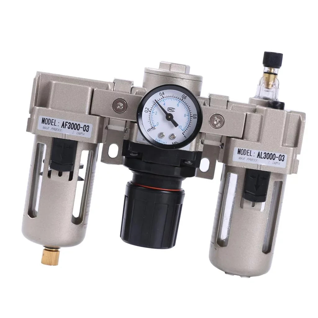 AC3000-03 Air Regulator Filter Water Oiler Lubricator Gauge Compressor