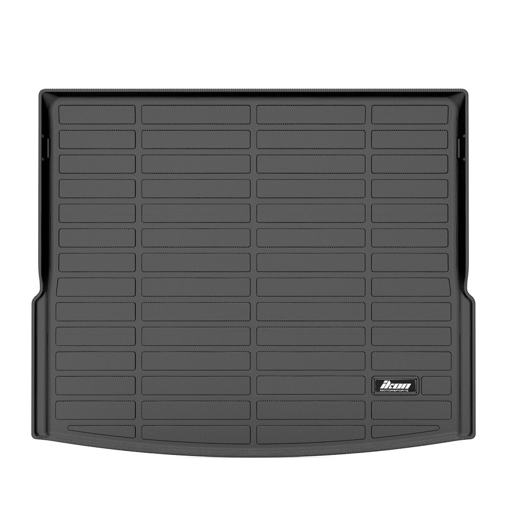 Ikon Motorsports 3D  Floor Mats + Trunk Mat Compatible with 2023-2024  X1 U11 Black All Weather Waterproof Anti-Slip Floor Liners Full Set Car Interior Accessories Rear Trunk Tray Cargo Mats 4PC