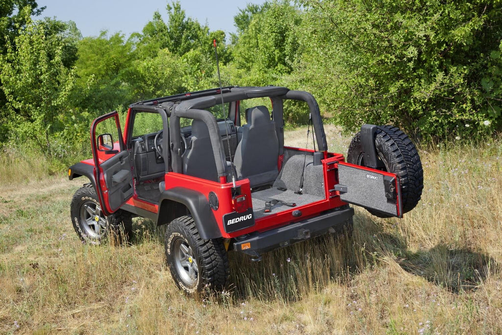 BedRug by RealTruck Front 3Pc Floorr Kit (w/o Center Console)-Heat Shields Compatible with select: 1997-2005 Jeep Wrangler / , 2006 Jeep Wrangler /  X