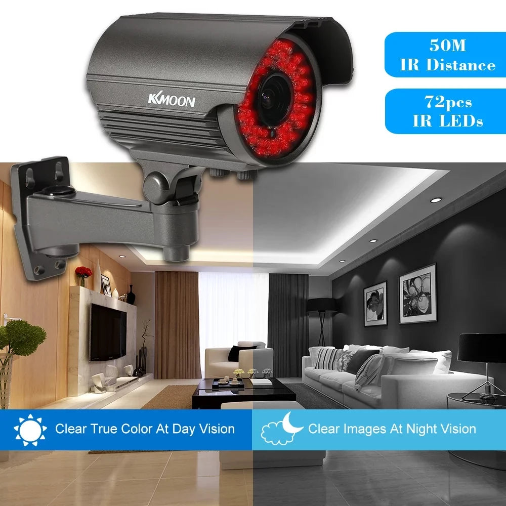 Andoer 1080P   Analog Camera, Manual Zoom Varifocal Lens, Night Vision, Weatherproof Indoor,  System, 1/3”  2.0MP