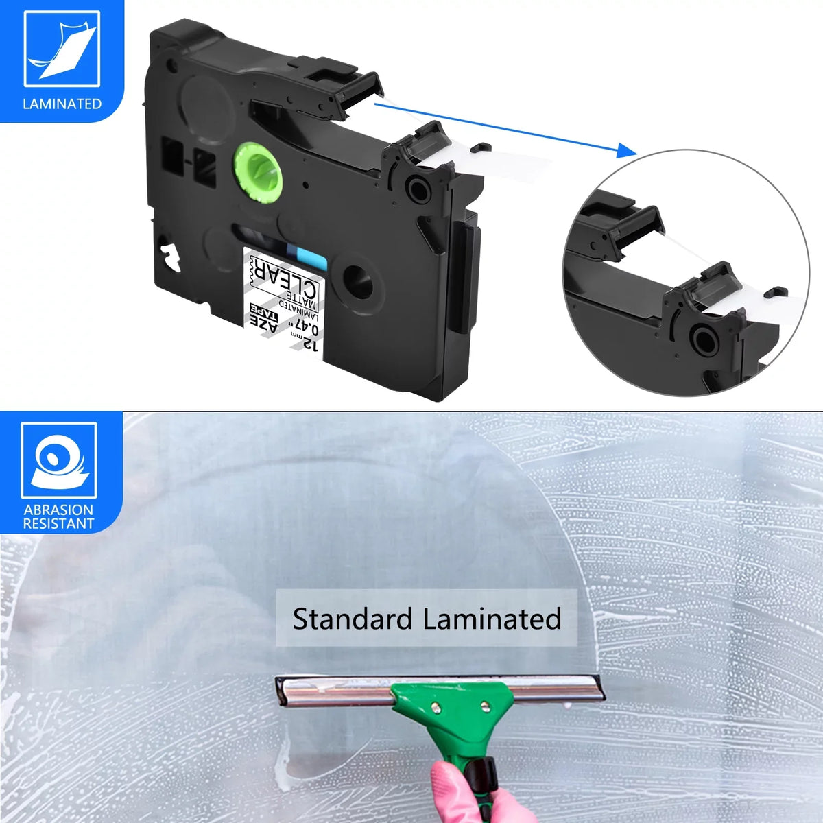 20PK Compatible for Brother P-touch Black on Matte Clear 12mm 0.47" TZe-M31 -M31 TZM31 TZeM31 Laminated Label Tape