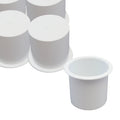 Red Hound Auto 100 Cup Holder Plastic Pocket Recessed Insert Universal for Boat  Car Truck Sofa Game Table Marine Pontoon Motorhome Bulk Camper White