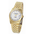 Charles-Hubert- Paris Mens Gold-Plated Stainless Steel Quartz Watch #3635-