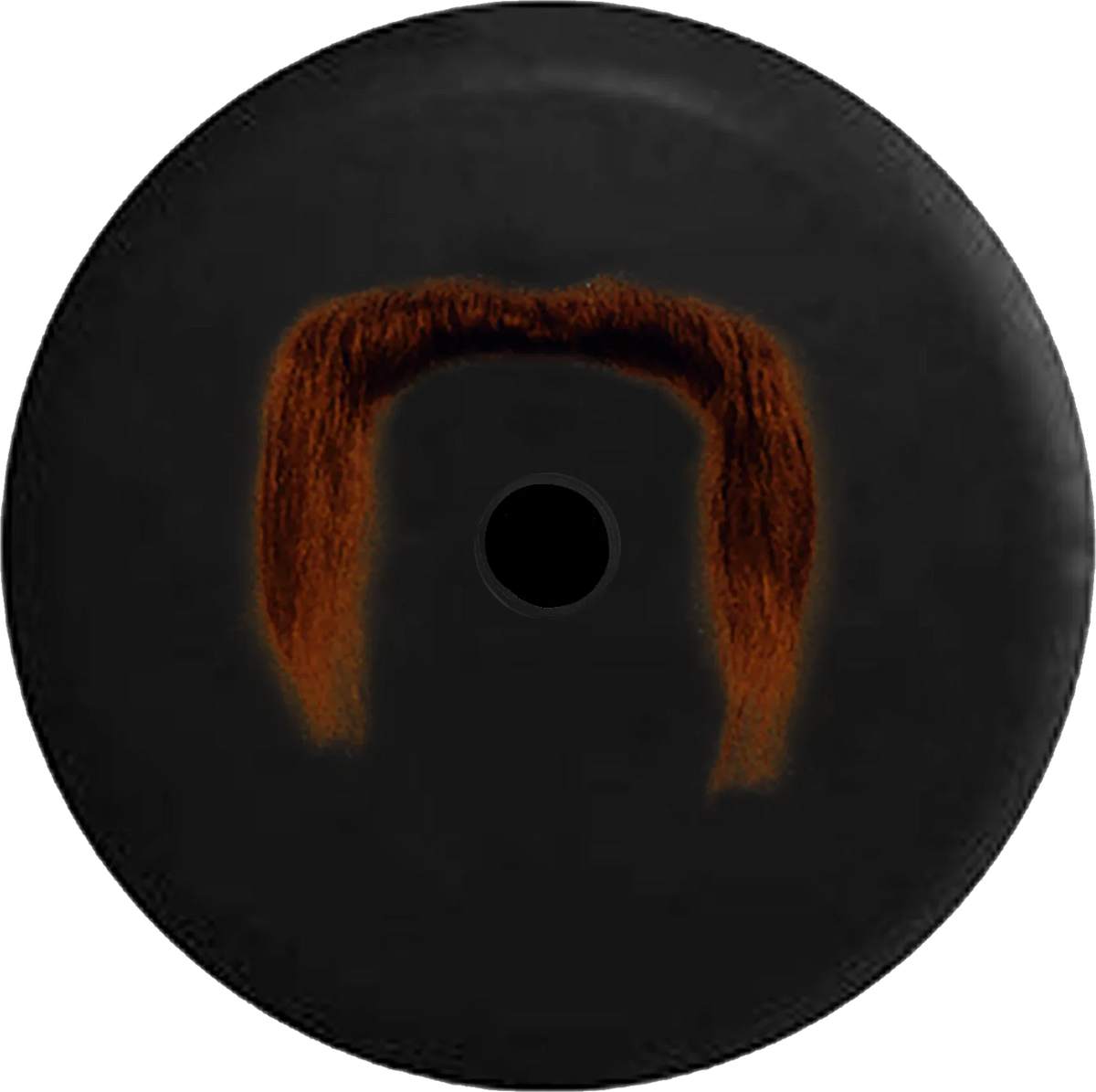 2018 2019 Wrangler  Backup Camera Brown Handlebar Mustache Funny Spare Tire Cover for Jeep  32 Inch