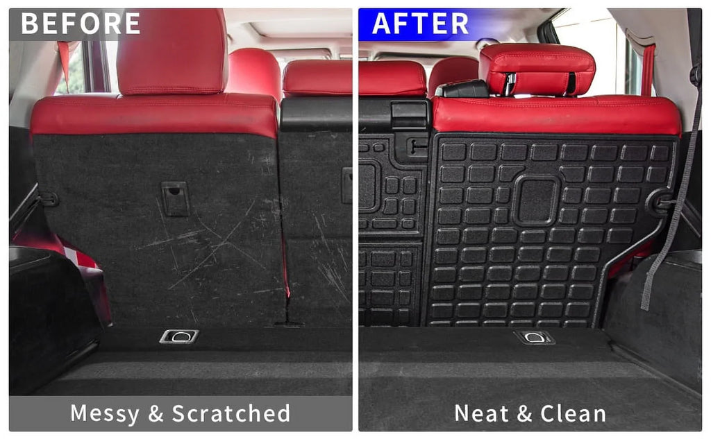 Fit 2010-2023 Toyota 4Runner Back Seat Cover Protector All Weather Trunk Mat Cargo Mat Cargo Liner 2022 Toyota 4 Runner Accessories (Backrest Mats,Fit Without Sliding Tray)