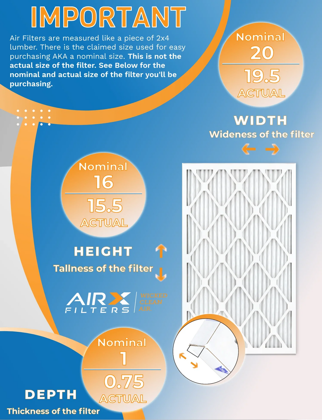 16x20x1 Air Filter  11 Rating, 12 Pack of Furnace Filters Comparable to  1000,  1200 &  7 - Made in  by     .