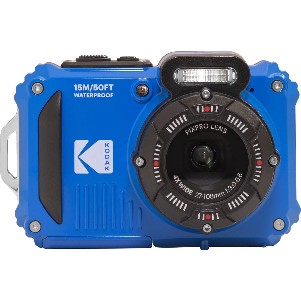 Kodak  WPZ2 Digital Camera (Blue) + Extra Battery +Tripod + Case -64GB Kit