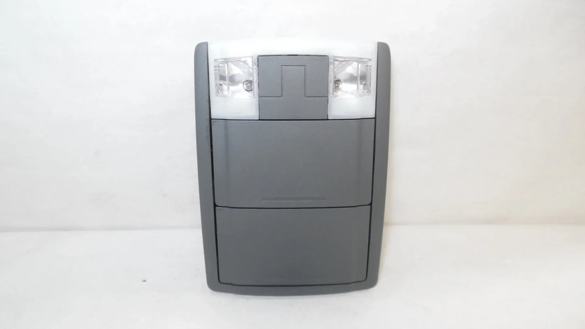 Pre-Owned 2009-2014 Ford F150 Overhead Ceiling Roof Console Double Bin Gray  (Good)