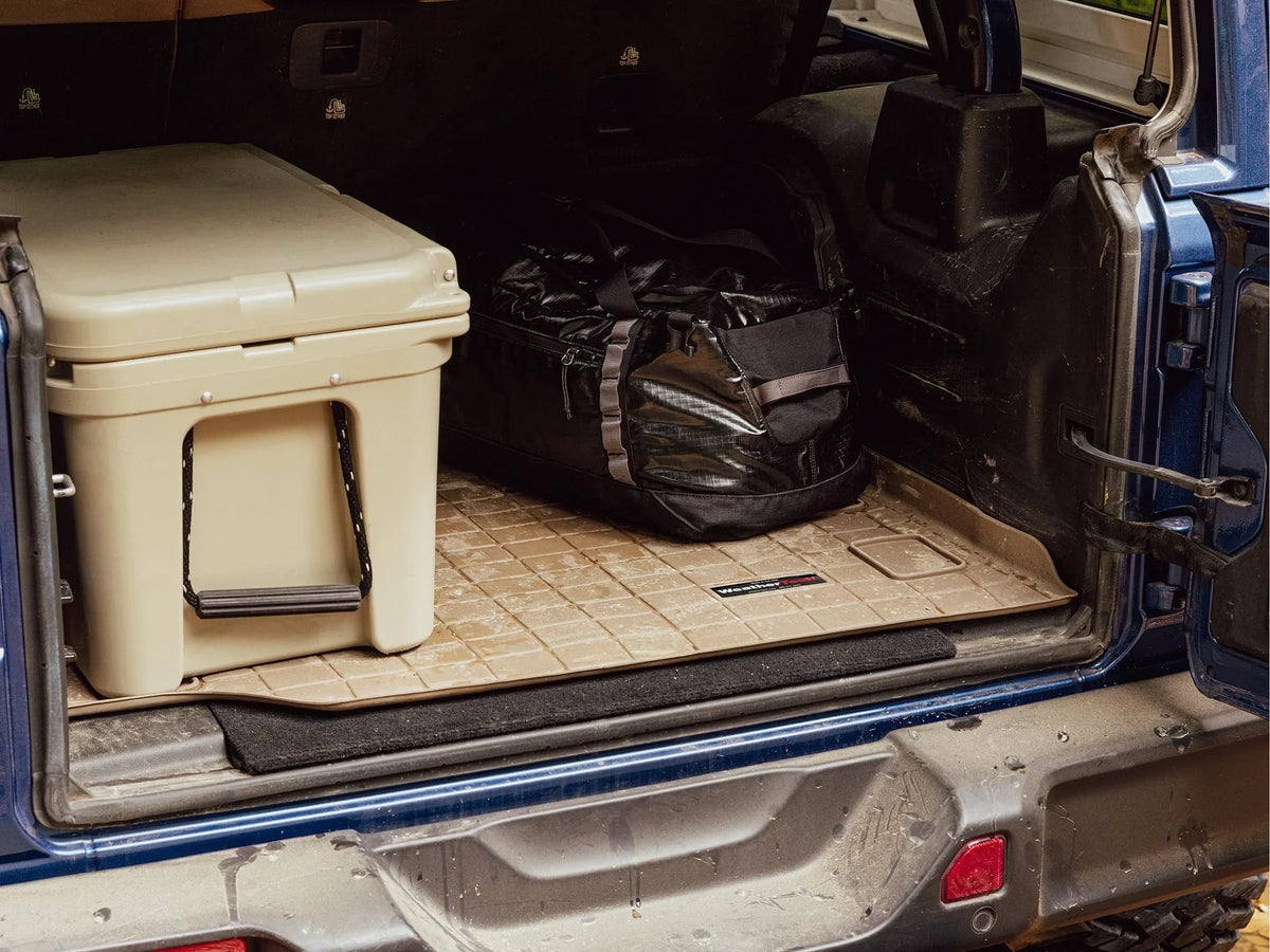 WeatherTech Cargo Trunk Liner with Bumper Protector compatible with 2016-2019 Jaguar  Series - Trunk With Bumper Protector, Black