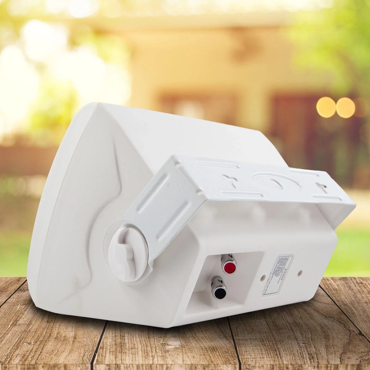 2x  5 1/4" 500W 2-Way Outdoor Indoor Speakers w/ Swivel - All Weather / White Bundle