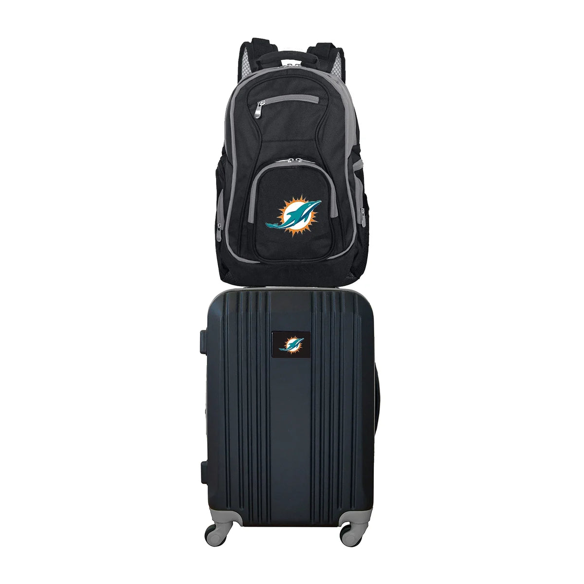 Miami Dolphins 2-Piece Luggage and Backpack Set