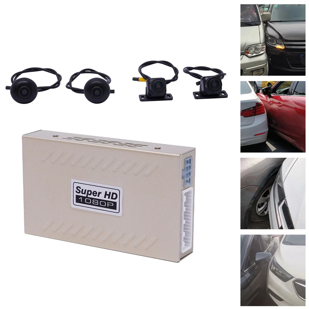 360° Lens Car  Dash Cam Video Recorder  Image Sensor Rear Camera