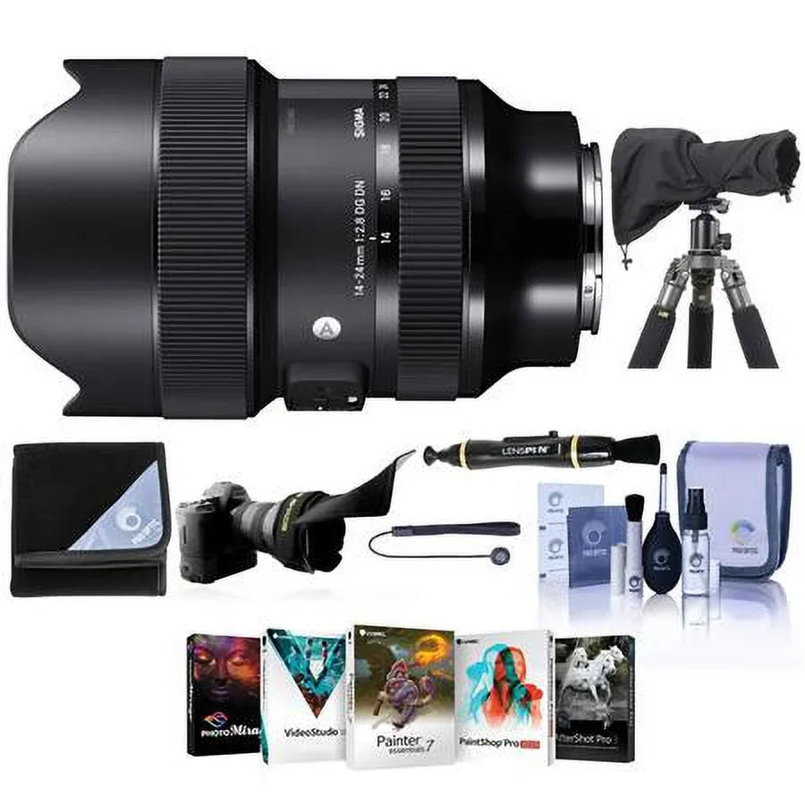14-24mm f/2.8    Lens for Sony E, Bundle with  Software Kit, RainCoat Rain Sleeve, Cleaning Kit, Flex Lens Shade, Lens Cap Tether, Lens Wrap, Lens Cleaner