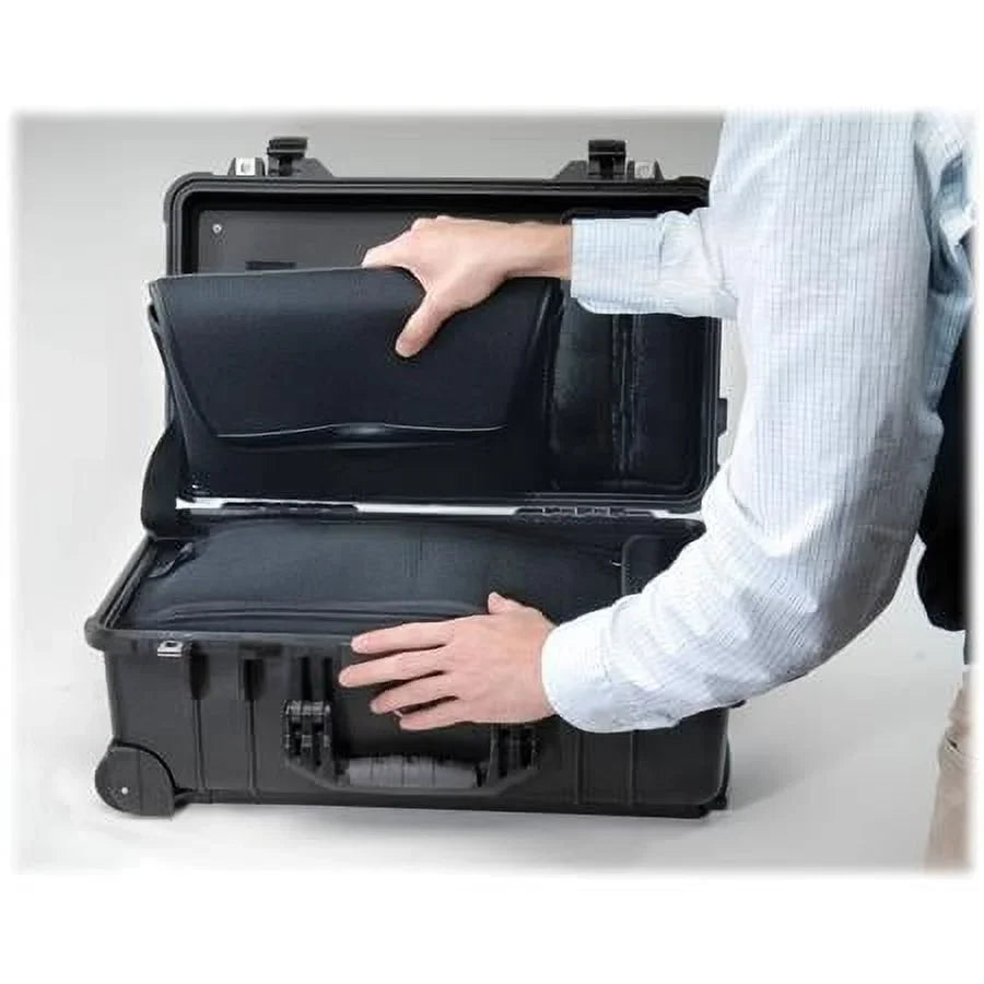 1510LOC  Laptop Overnight Watertight Hard Case with Wheels, Black