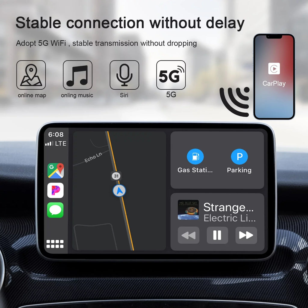 Replacement for Apple Wireless Carplay Adapter Dongle  iPhone  Car Navigation Player