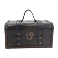 Vintage-Style Storage Box with Handle and Lock