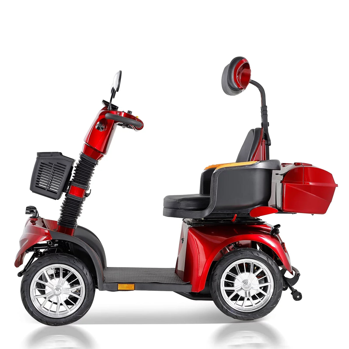 Fat tire scooter with comfortable seat and adjust seat and front handle 800W Powerful 4-Wheel Eletric Scooter