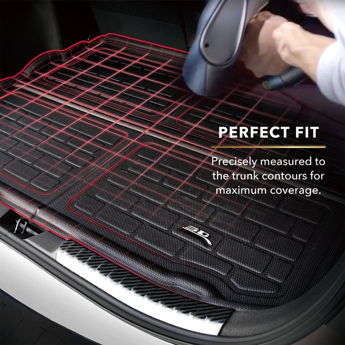 3D MAXpider  Cargo Liner () compatible with  Q7 (4M)/SQ7 (4M) 2017-2024 - Cargo Liner