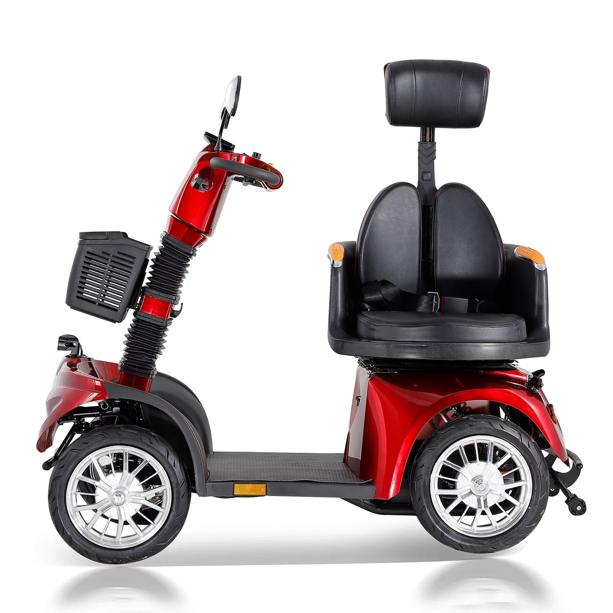 Fat tire scooter with comfortable seat and adjust seat and front handle 800W Powerful 4-Wheel Eletric Scooter