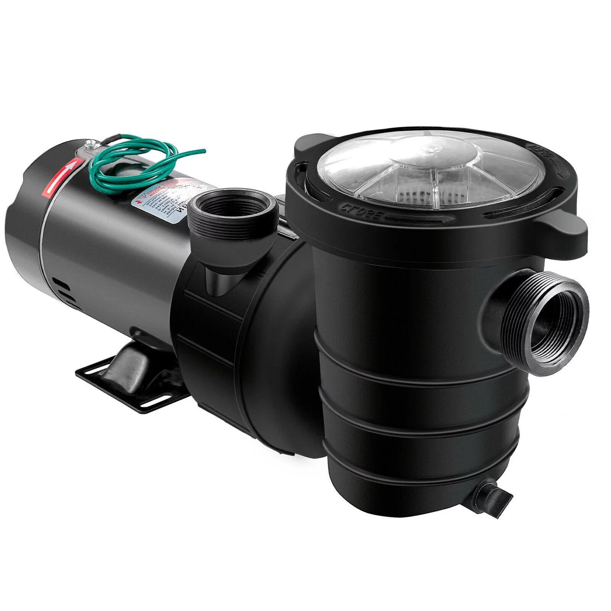1.5HP 92GPM Above Ground  Swimming Pool Pump w/Strainer Filter 3450rpm 1100 W
