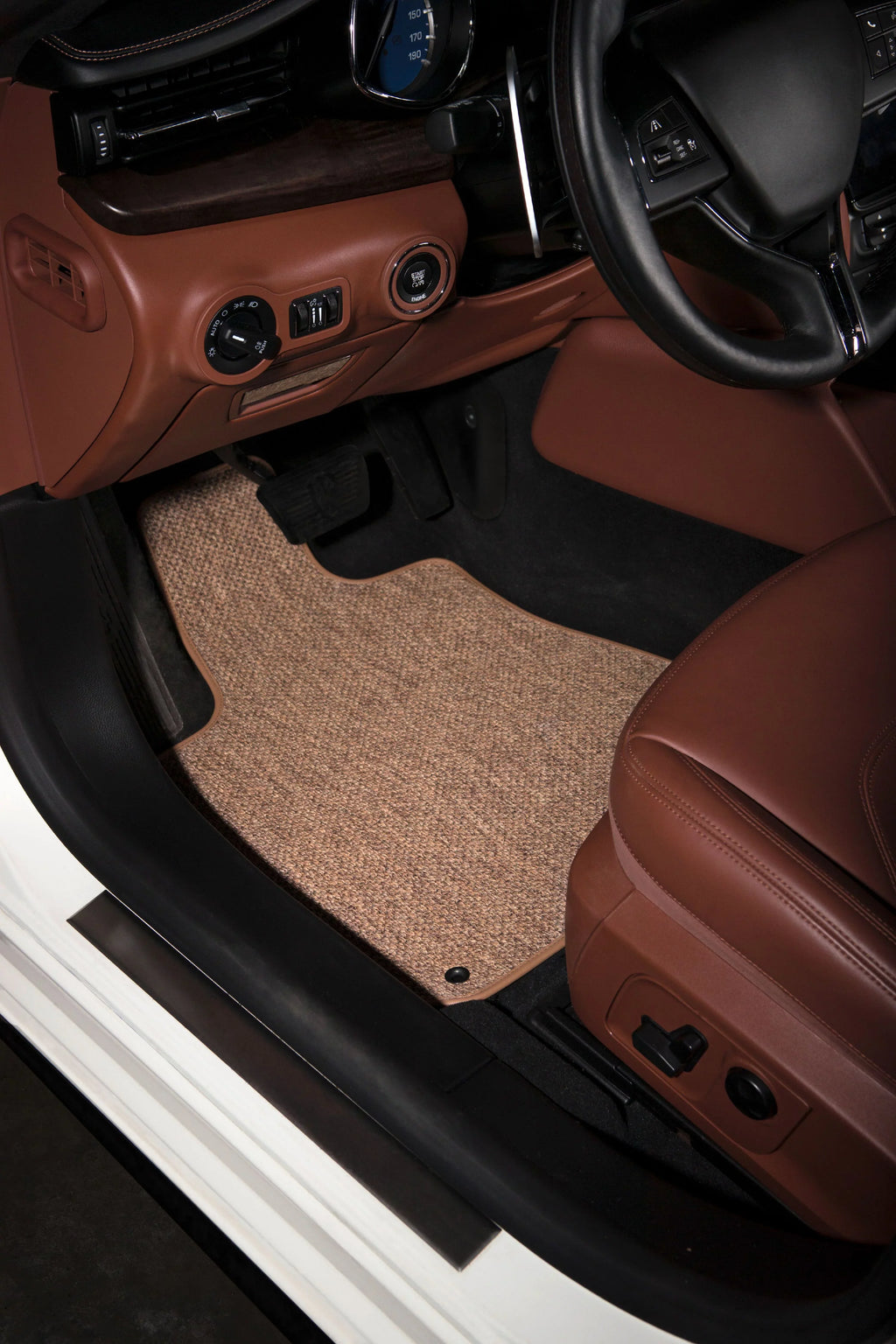 Ford Explorer Beige All-Weather Textile™ Carpet Car Mats, Custom Fit for 2015, 2016, 2017, 2018, 2019 - Small Cargo Mat