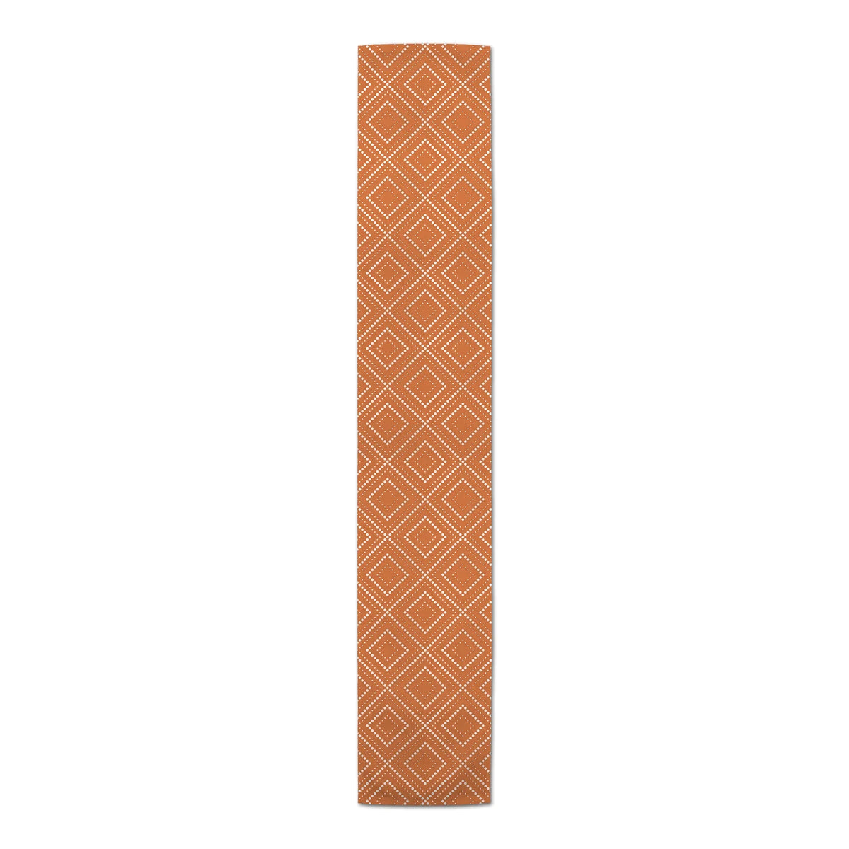 Creative Products Orange Diamond 16x72 Poly Twill Table Runner