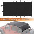 Soft Top Bikini Top Cover for Jeep Wrangler  2007-2017 2-Door Extended  Leather Anti- Top Roof Black