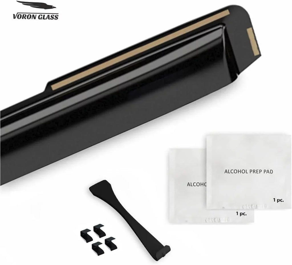 Voron Glass in-Channel Extra Durable Rain Guards for Trucks Dodge  2500 3500 2019-2024 Crew Cab, Window Deflectors, Vent Window Visors, 4 Pieces - 220010v