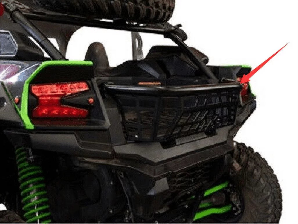 Kojem Cargo Barricade for 20 21 22 23 Kawasaki Teryx  1000 Luggage Rack Steel Bed Enclosure Tailgate Black Powder Coated