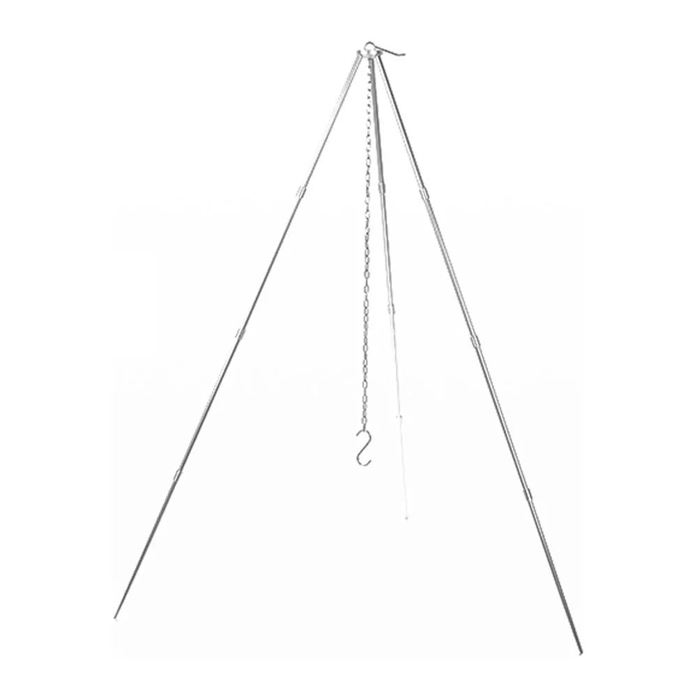 Arealer Detachable Campfire Tripod Bonfire Rack Portable Aluminum Alloy Hung Pot Stand Folding Bracket for Camping Picnic