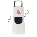 Virescence Afforest Greening Bag Apron Adjustable Bib Cotton Linen  Kitchen Pocket Pinafore
