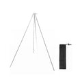 Arealer Detachable Campfire Tripod Bonfire Rack Portable Aluminum Alloy Hung Pot Stand Folding Bracket for Camping Picnic