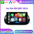 Android 12  Navigation Wifi 2+32GB  Carplay Car Stereo Radio Head Unit For Fiat 500 2007-2014