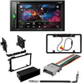 KIT4854 Bundle for 2002-2004 Chevrolet S-10 Pickcup W/ Pioneer -241EX Double  Car Stereo with Bluetooth/Backup Camera/Install Kit/in-Dash / / 6.2" Touchscreen Digital Media Receiver