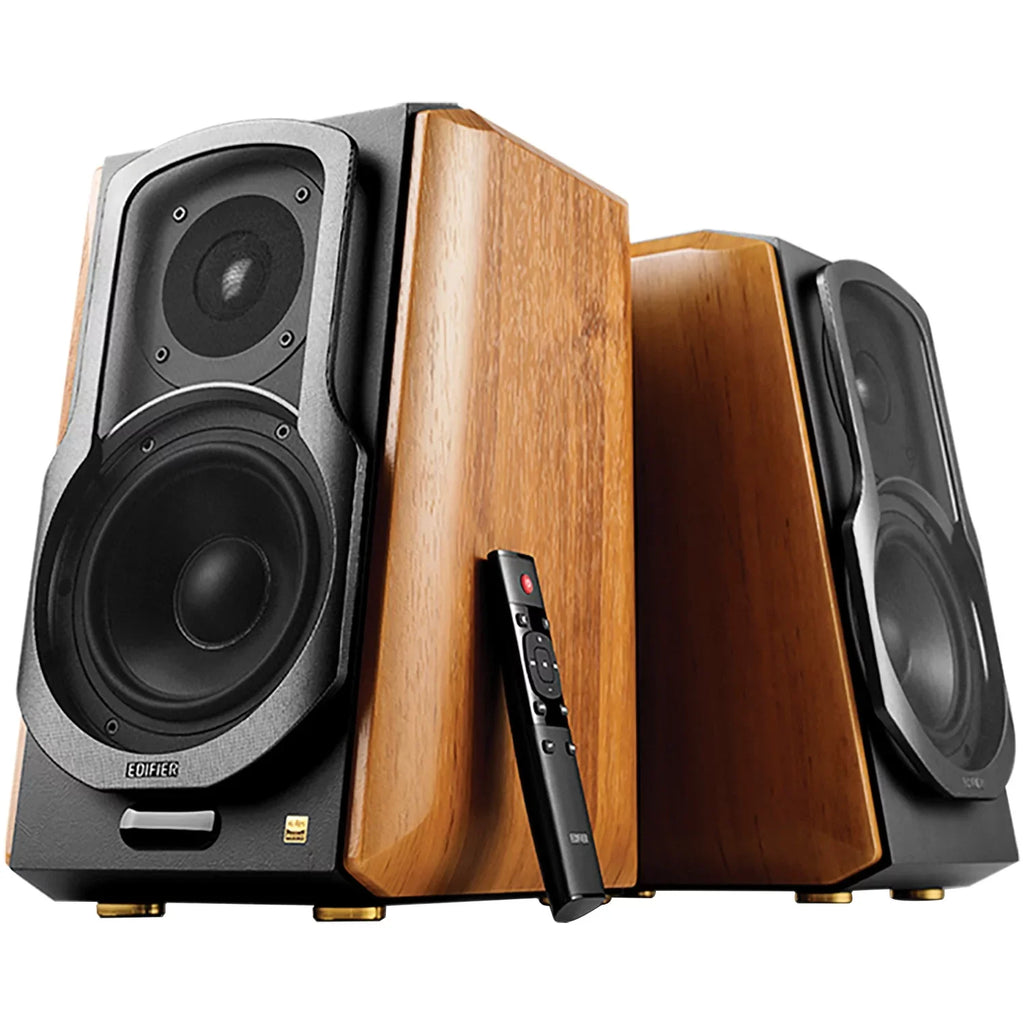 Edifier 4004988 S1000MKII 5.5-In. 120-Watt- Amplified Bluetooth Bookshelf Speaker System with Remote