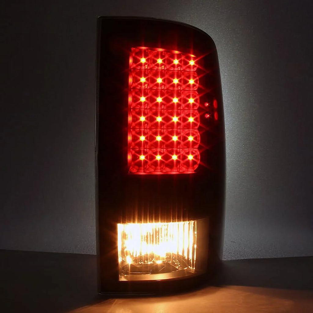 '- For 2009-18 Dodge Ram 1500 | 2010-18 Ram 2500 3500 Pickup  Black Taillights Pair +  3Rd Brake Lamp