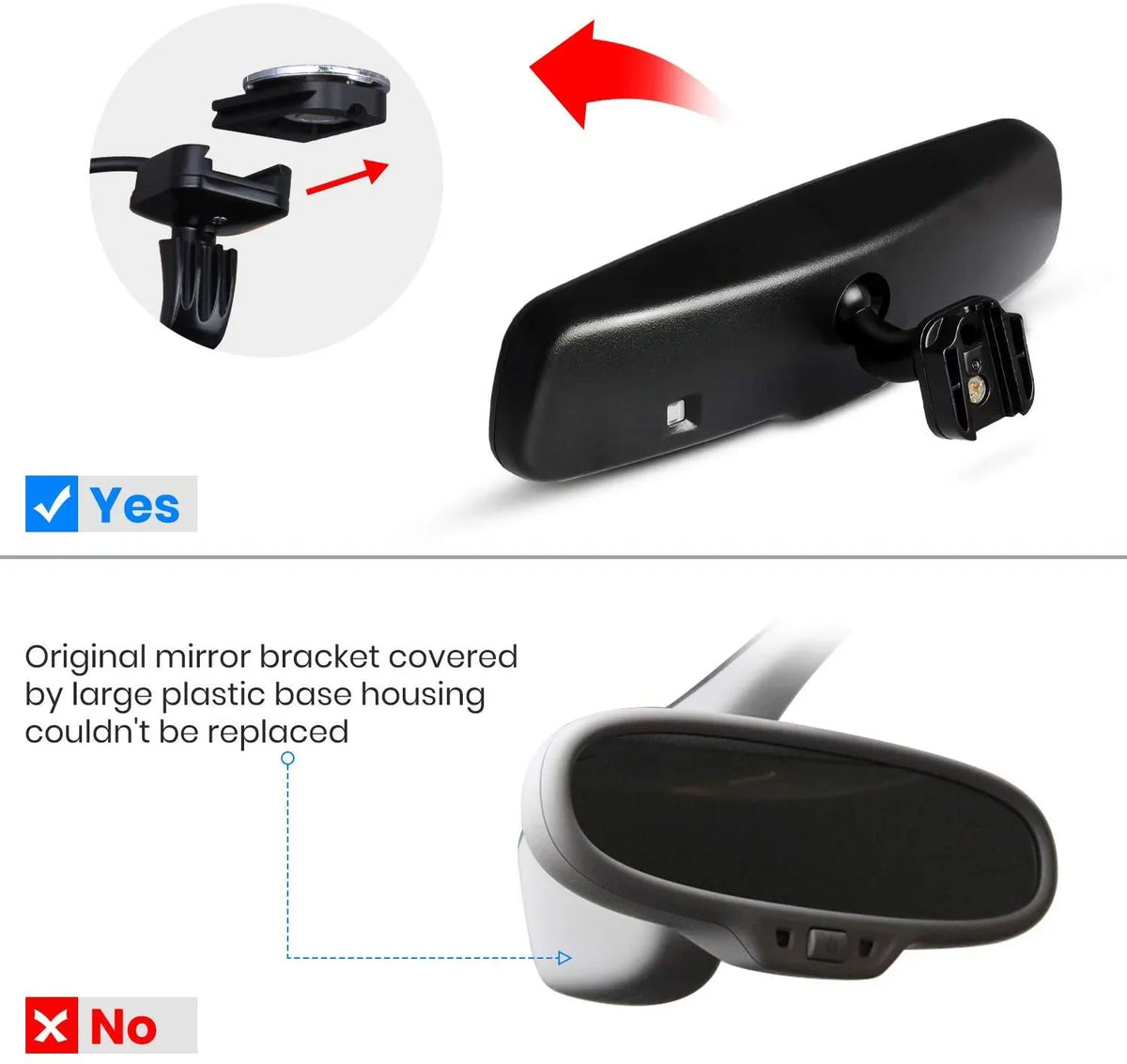 '- T2 Backup Camera for Car/Trucks,  Look Rear View Mirror Camera Monitor with IP68 Waterproof Back Up Camera for Parking & Reversing
