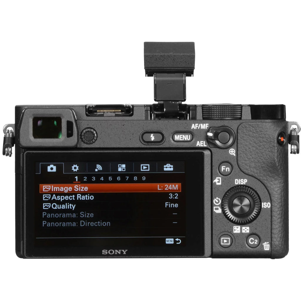 Sony Alpha a6300 Mirrorless Camera Black ILCE6300/B +Soft Bag, Zhiyun-Tech