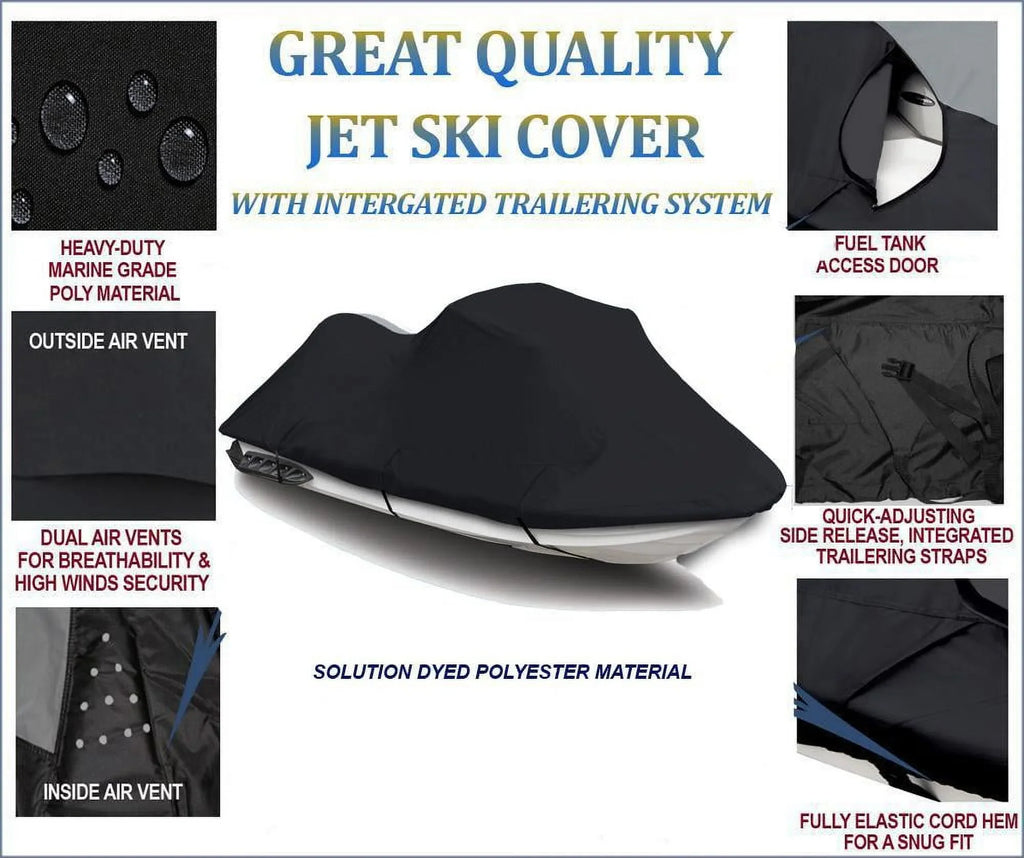 600  JetSki Cover Compatible for Sea Doo Sea-Doo Bombardier  4  2002 2003 2004 2005 2006 Jetski Jet Ski  Cover