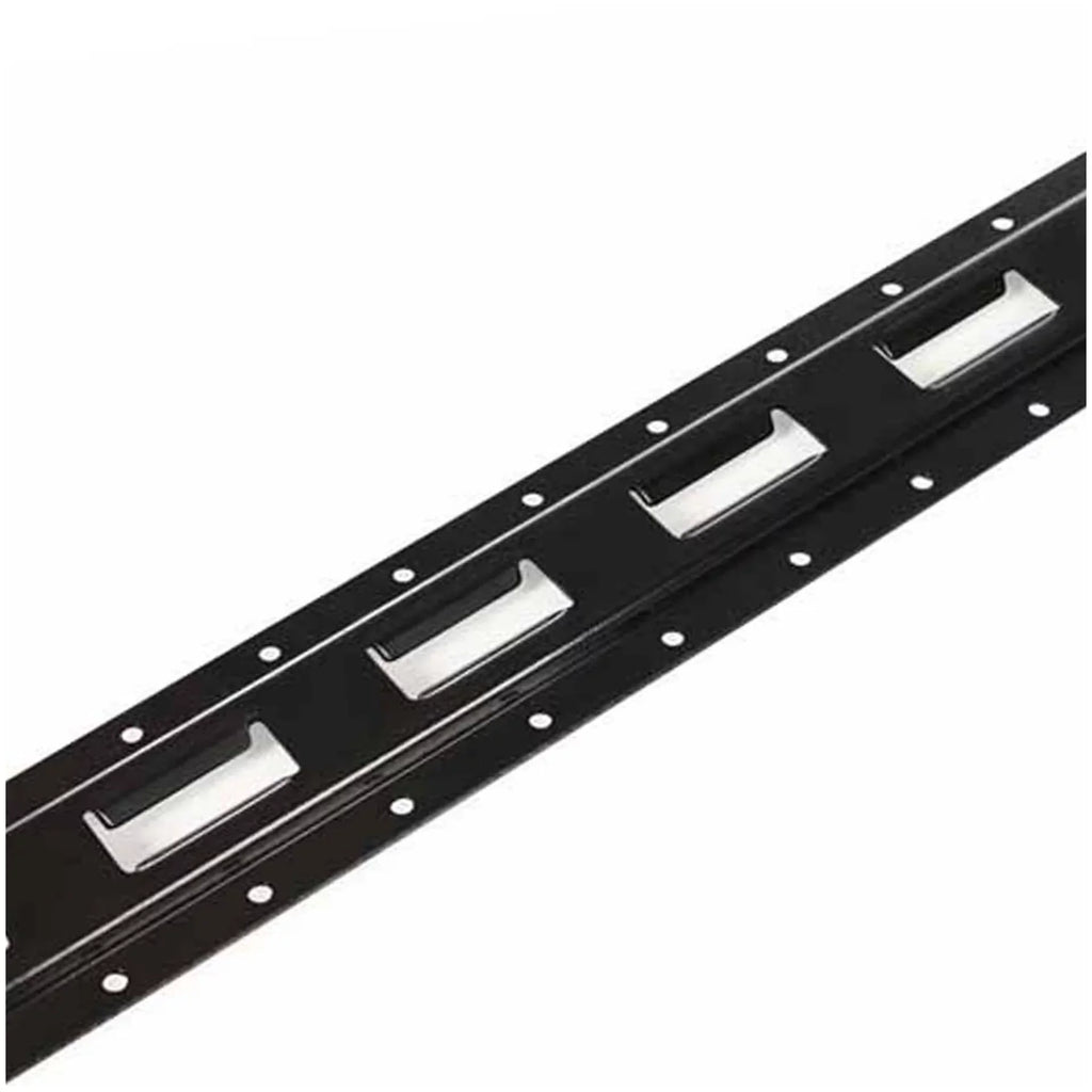 " Cargo Mall Four 8-ft E-Track Rails, Vertical Powder Coated TieDowns | Long Heavy Duty Steel Etrack Rails for Trucks, Trailers"